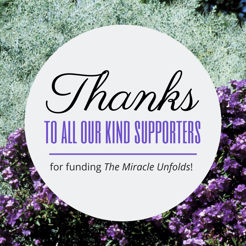 SongBridgePress's tweet photo. Shout out to our Kickstarter donors who have generously given their consent to be publicly acknowledged for the support they extended in making The Miracle Unfolds possible.

Thank you Michael Centore, Robert Dallas, CubaOne Foundation, Kirby Miller, and Kelsi Vanada! https://t.co/AbBSpOQihO