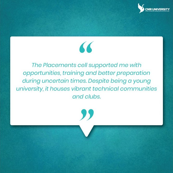 UniversityCmr's tweet photo. We are extremely happy to have such talented students at CMR University who keep on making us proud with their achievements.
#CMR #CMRUniversity #CMRBangalore #alumni #college #university #graduation #education #school #student #studentlife #placement #placementcell https://t.co/tLT0RJhfJC