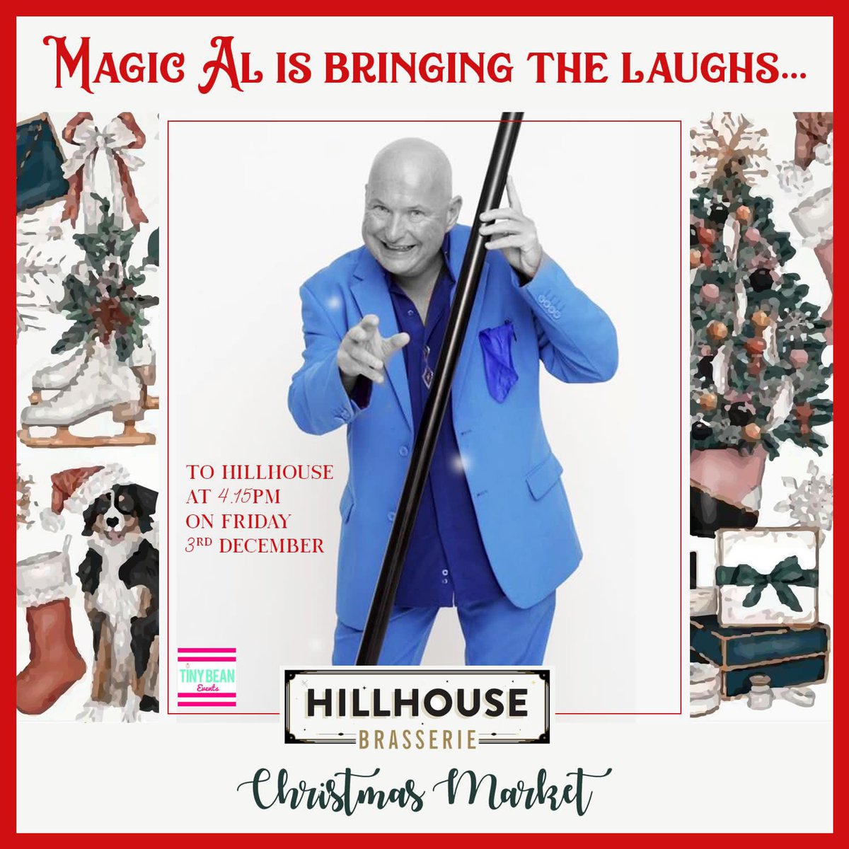 magic_alistair's tweet photo. Christmas is coming, catch me @hillhousedubai  3rd December ❤️🎩 #TheBonkersBaldBrit🇬🇧❤️🎩🎩🎩
#comedymagicdubai #blueeyemagicguy  #dubaimagician #kidsmagicianuae 
#hypnotistindubai #childrensentertainerdubai #Magic-AL
Looking for  a Magician In Dubai https://t.co/HRdMMwxUbf https://t.co/4bPSAxZdJm