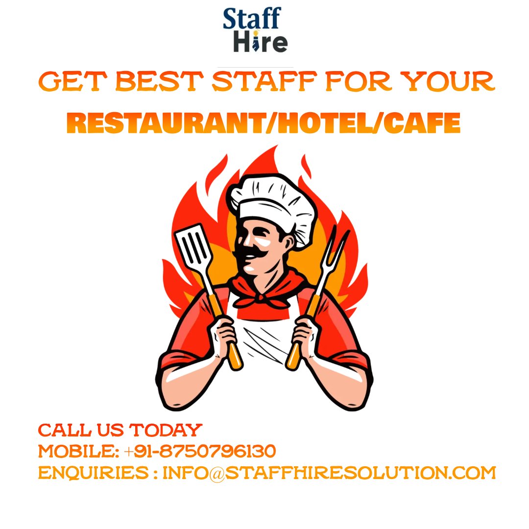 Get best staff for your restaurant hotel cafe