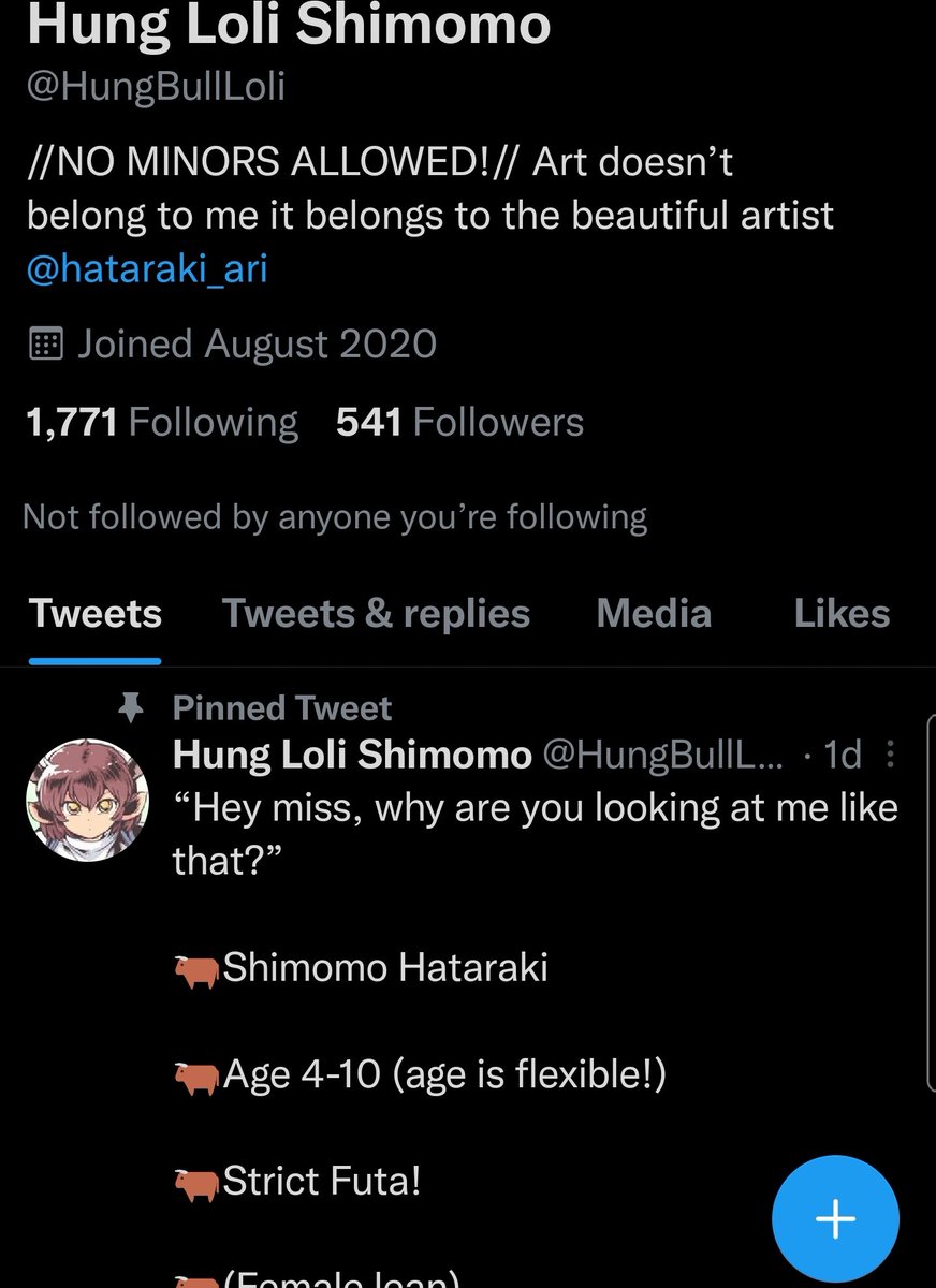 Get a load of this shit.

Muses a loli and yet doesn't allow minors.

Good job being a good person jesus christ.