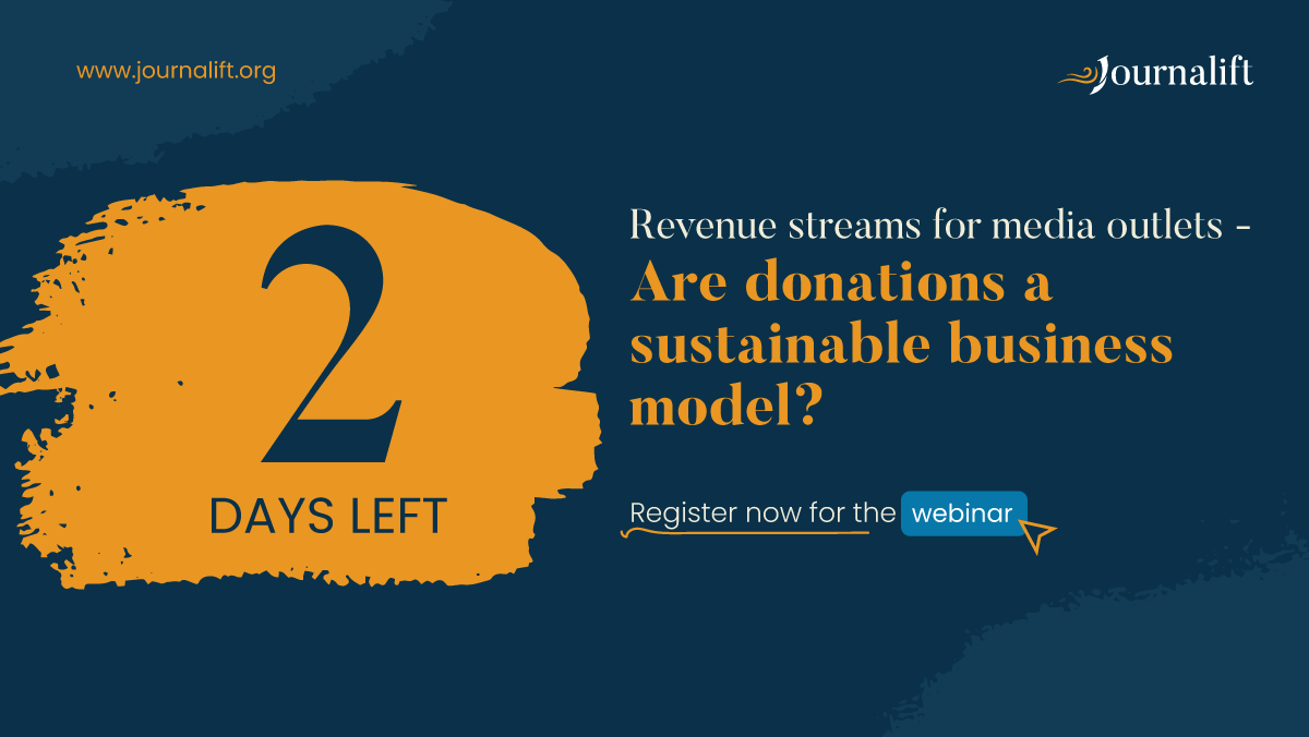 journalift's tweet photo. Are donations and grants business models that media outlets can use in the long run, or are they a temporary solution? What are the pros and cons of different business models? 
These are key questions of our webinar which starts in 2 days - register now: https://t.co/WgZvuyQVDR https://t.co/Yfy5uxOiTh