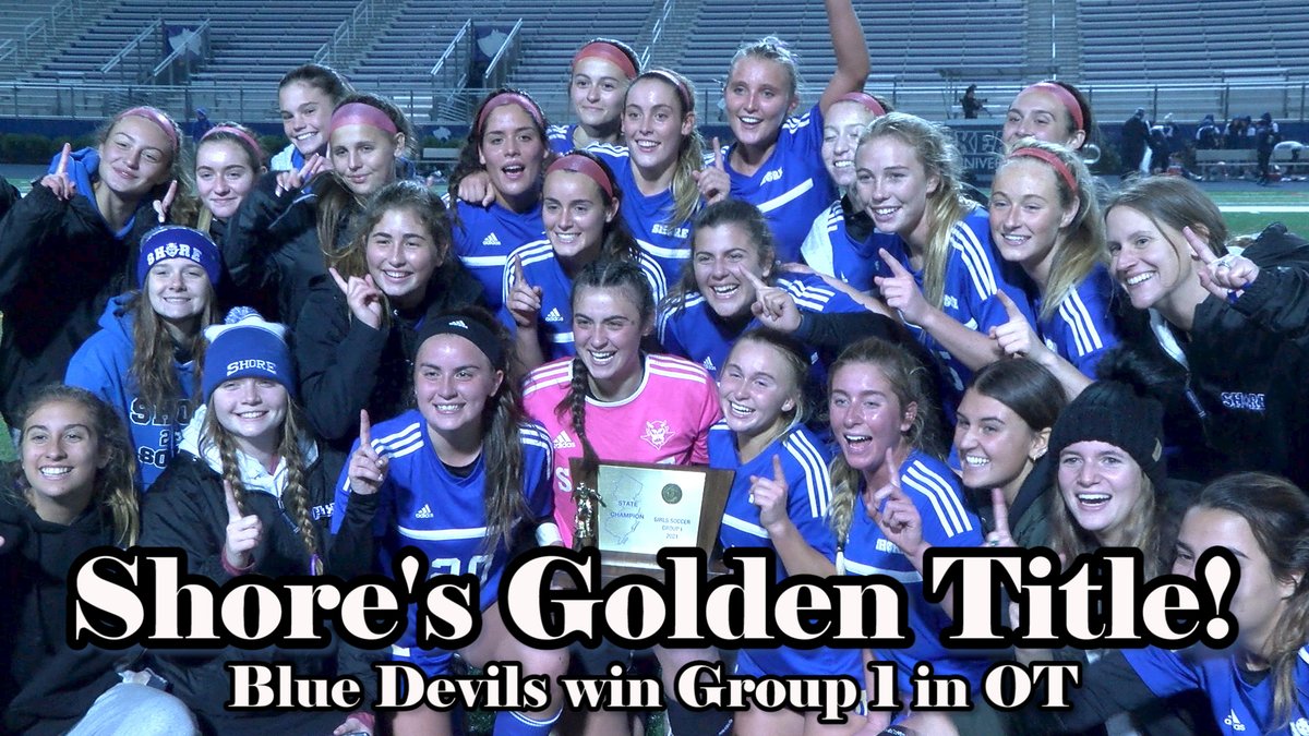 ⚽️What a way to end the 2021 NJ HS soccer season!

Shore rallies from 2-0 down to win the Group 1 title thanks to the Agresti sisters.  Mia sparked the comeback + Ava scores the OT winner.

Watch full coverage of Shore's 3-2 win vs. Mountain Lakes➡️ jerseysportszone.com/watch-sunday-1…