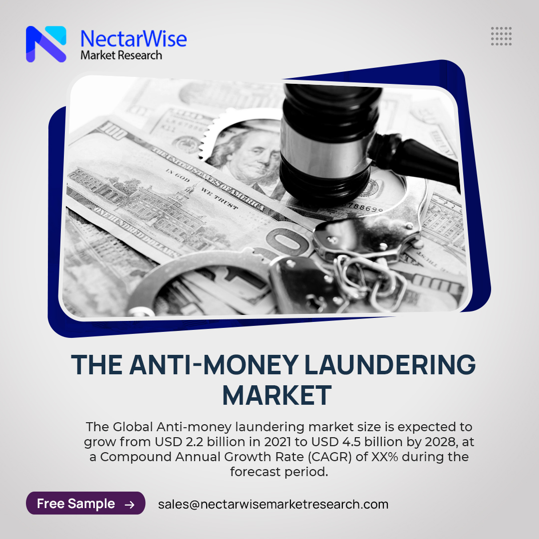 nectarwise's tweet photo. Major factors fueling the Anti-money laundering market are increasingly stringent regulations and compliance for AML, increasing focus of financial institutions on digital payment-related issues, and the need to get a holistic view of data to curb financial crimes. https://t.co/uWsGJXGRRN