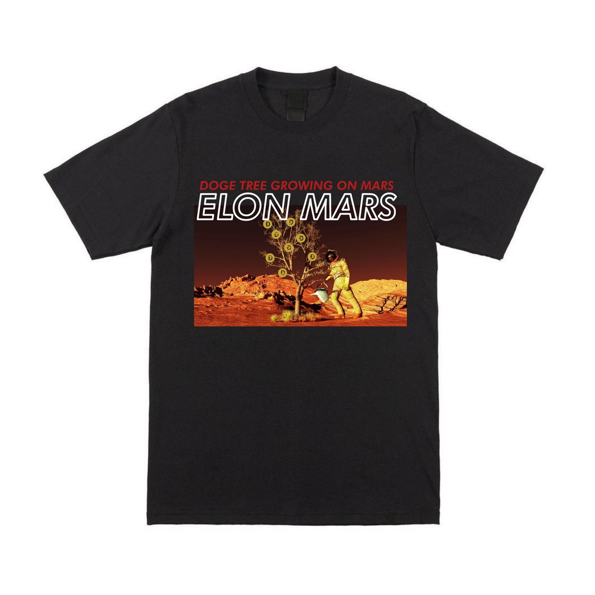 clothbitc's tweet photo. Elon Mars "Doge tree growing on Mars"
@dogecoin @elonmusk 🙏🙏

#nftcollectors #dogecoin #elonmusk #tesla #cybertrucks #nfts #nftart #NFTartists #NFTCommmunity #nftdrop #NFTGiveaways #nfttshirt #NFTMETAVERSE https://t.co/6BPENr3rbN