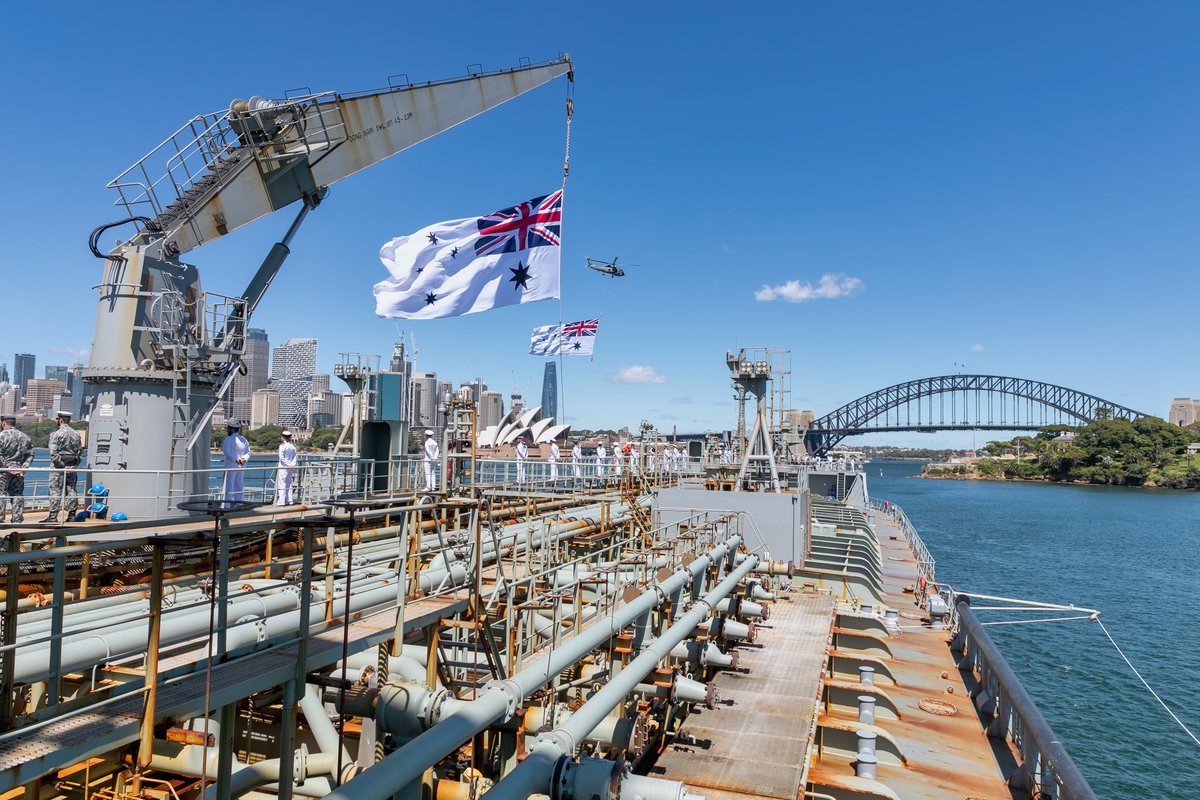 #HMASSirius recently conducted a replenishment at sea with #HMASSupply. We wish the Men & Women of Sirius well for their final tour of Australia ahead of the ship’s decommissioning. For 15 years, Sirius has been a key capability to the #AusNavy’s fleet. 👏🇦🇺 #YourADF