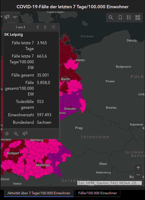 feltel's tweet photo. In #Leipzig liegt die 7T-Inzidenz am 22.11. lt. #Risklayer bei 720,2 und lt. #RKI-Dashboard bei 663,6. Am Vortag lagen die Werte bei 590,1 bzw. 501,8. #CoronaSN
Warum unterscheiden sich die Werte? Siehe https://t.co/qZCIdkAAbe https://t.co/6jtPwrVK3X