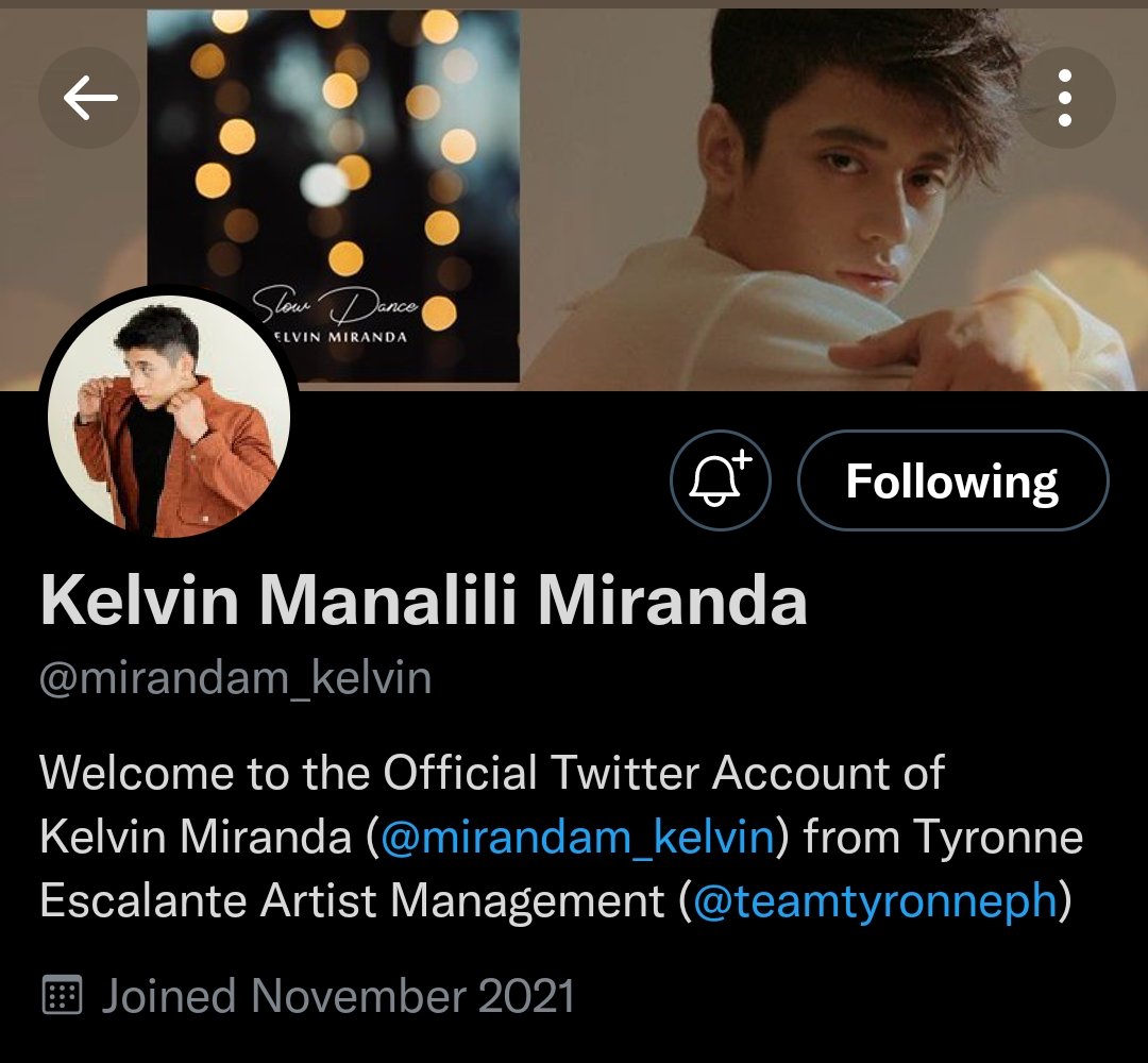 Hola Kapwa Babes! I hope you are doing great ☺️. 

ICYMI: Kelvin Miranda's twitter account is here <a href="/mirandam_kelvin/">Kelvin Manalili Miranda</a> 

Let's do follow him MiKel Adobabes. Thank you!!!