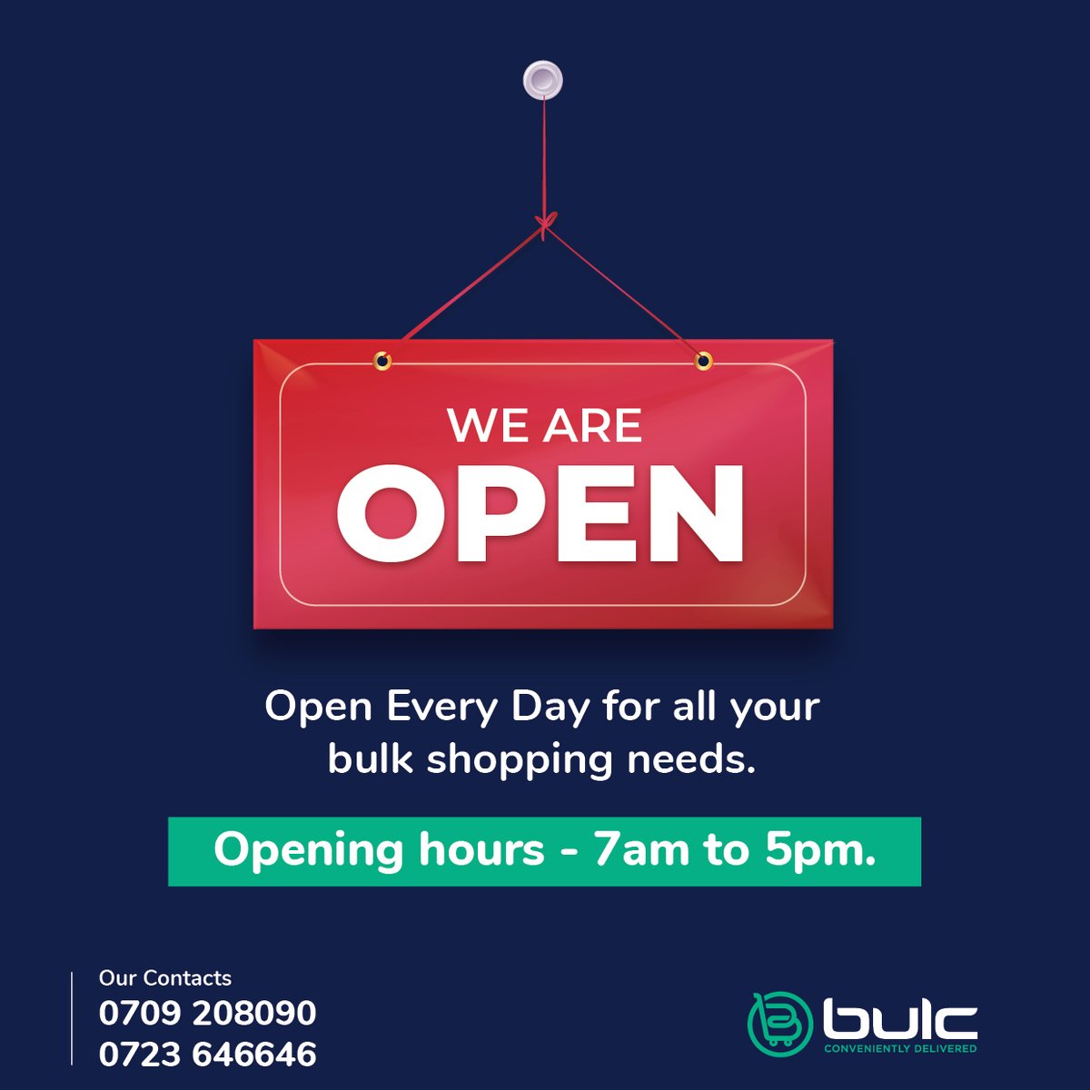 BulcFoodPlus's tweet photo. Last week of the month are hectic, No? 

As we wish you all the best this week, a reminder that we are open every day for all your shopping needs.

#BulcWholesaleShopping https://t.co/RziwAPblPo