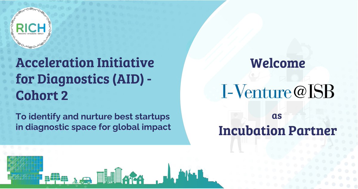 RICH_Hyd's tweet image. We are pleased to welcome @ISB_DLabs on board as incubation partner for #AID2, the 2nd Cohort of #AIDProgram.

Their alumni network across 60+ countries around the globe shall play a pivotal role in helping the #startups reach their fullest potential.