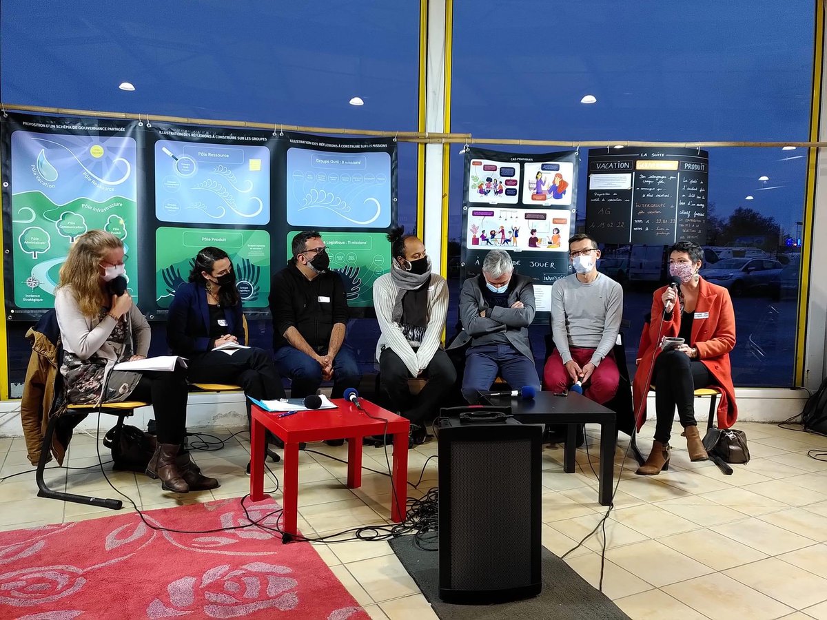 GeoffroyVerdier's tweet photo. Interconnexion des alternatives nantaises pour accélérer les transitions c’est l’ambition de #transiscope
0n en parlait hier soir à @Scopeli44 au micro de @jetfm et je représentais @Ecossolies https://t.co/0o4CEcvGwc