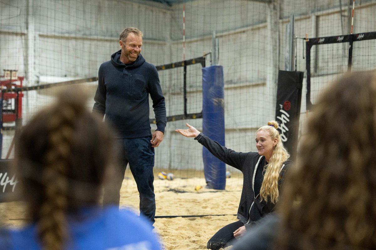 Day 2 of our fab50 Summit - so much incredible volleyball, wellness and mentorship - including lessons on the court and in life from our co-founders Kerri Walsh Jennings and Casey Jennings. @kerrileewalsh