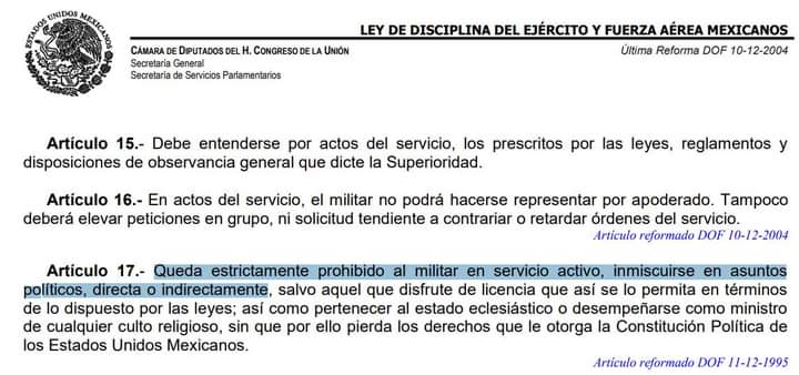 claudiahlc79's tweet photo. @Luis_C_Sandoval Aparte de #corupto ahora la @SEDENAmx  opera el activismo politico a favor @PartidoMorenaMx utilizando la estructura de mandos para promover el vóto en las proximas elecciiones.  @INEMexico https://t.co/iGzJbnGprK