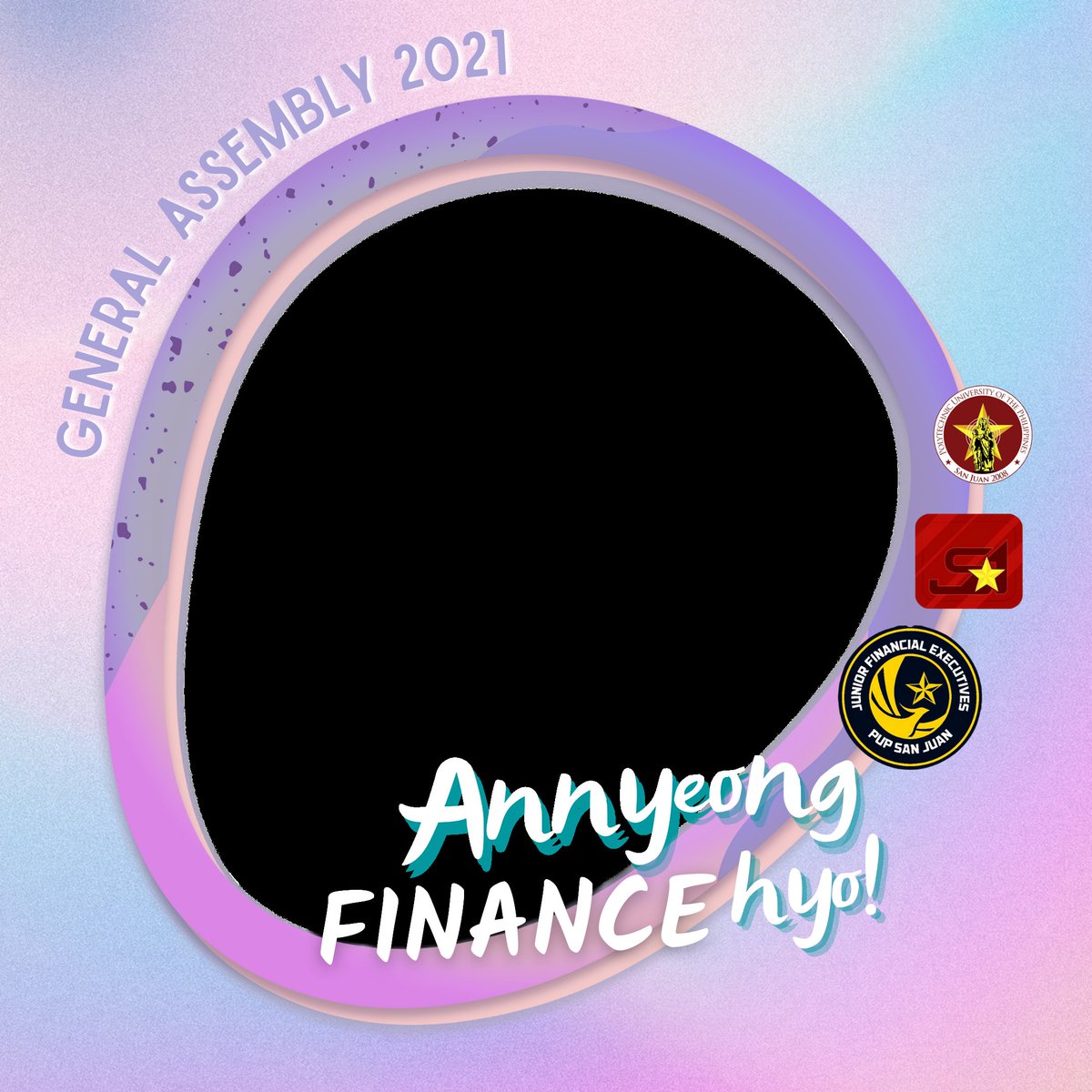 jfinexpupsj's tweet photo. Greetings, J-Fam!!

In line with our upcoming General Assembly, we highly encourage everyone to join us and use “Annyeong FINANCEhyo” DP Frame along with the caption below.
--- https://t.co/Al5GgX4X1e