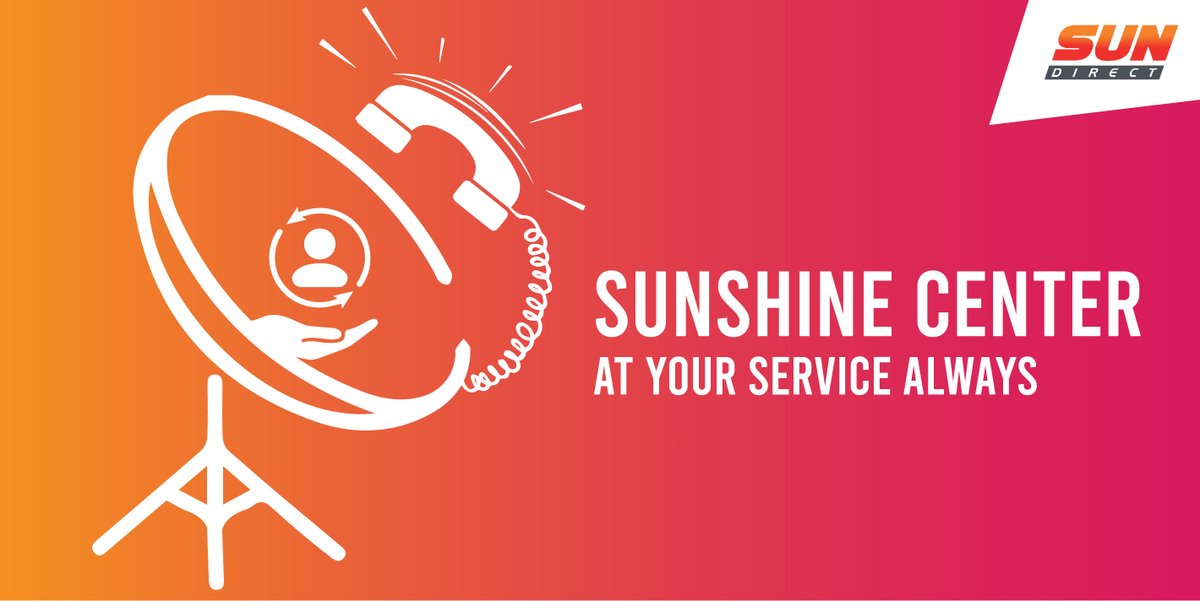 SUNDIRECTIndia's tweet photo. Wherever you are, you can reach us. Sun Direct has 600+ exclusive sunshine service centers across India. Find your nearest Sunshine Centres with the link to be provided.
https://t.co/PEnKn2OdtR
#SunDirect #Sunshinecenter #Dth https://t.co/yRZMeJI2Fp