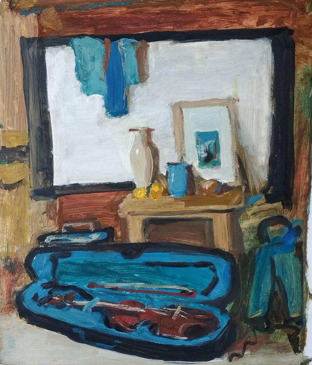 AnnesArts's tweet photo. Sketch of a still life in the interior. 2019. Paper. Oil. 40x30
#OilPainting #ArtWork #CreationFun #AllDaysInArt #MyLife #ArtFun #Artistic #VisualGraphics https://t.co/5gqVYaxFd2