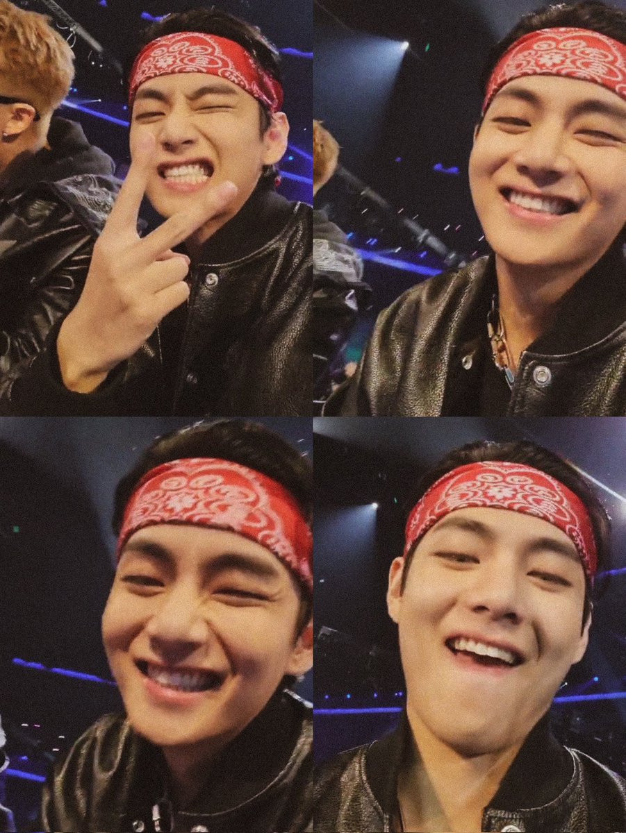 hourlyvkook's tweet photo. "the guy in the red bandana", Kim Taehyung of BTS https://t.co/JpN8FTcxo1
