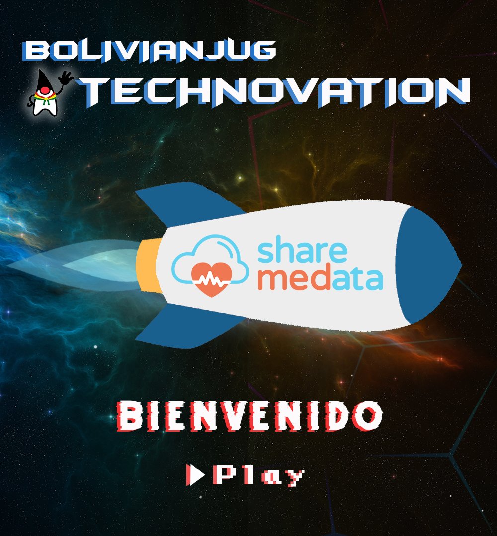 BolivianJUG's tweet photo. Tenemos la alegría de contar con la participación de #shareMEData en el #Technovation 2021 @BolivianJUG🚀
@EventosJEspanol
#JugEvents
#Bolivia
#Jetbrains
#AgileLearner
#Java
#ManningPublications
#techjobs https://t.co/m5ER8MmBTU