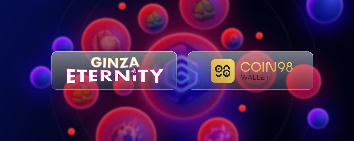 💥We are pleased to announce our collaboration with 
<a href="/coin98_wallet/">Coin98 Super Wallet</a>. 

🚀We will be collaborating closely to boost the #GameFi and bring more #P2E opportunities to more people.

✅Access Ginza Eternity now with Coin98 Wallet.

#gaming #Gameplay #Metaverse #NFT #DeFi