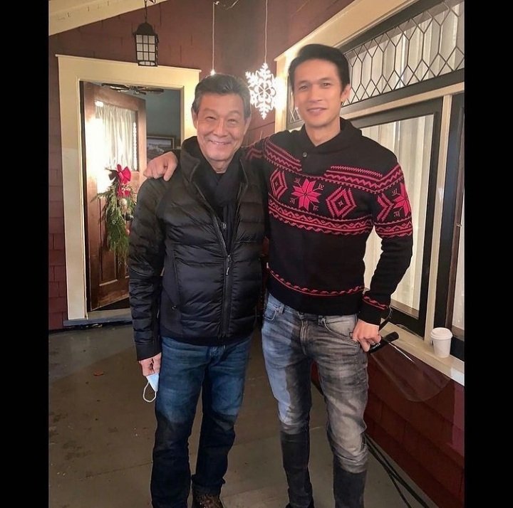 So handsome both and a great actor. Thank you for making us laugh and moved us on Love Hard. More than a Christmas movie, a movie that you can watch any time of the year. @HarryShumJr #JamesSaito ❤❤❤❤❤❤