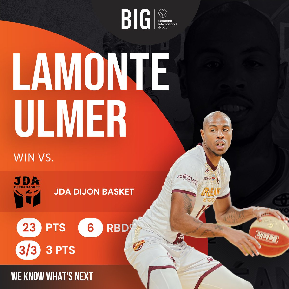 MaxAldi67's tweet photo. Amazing performance for @DaTruth1986  in the BIG win of Orleans vs Dijon!!
@BIG__AGENCY 
#weknowwhatsnext https://t.co/xB5F33Go6L
