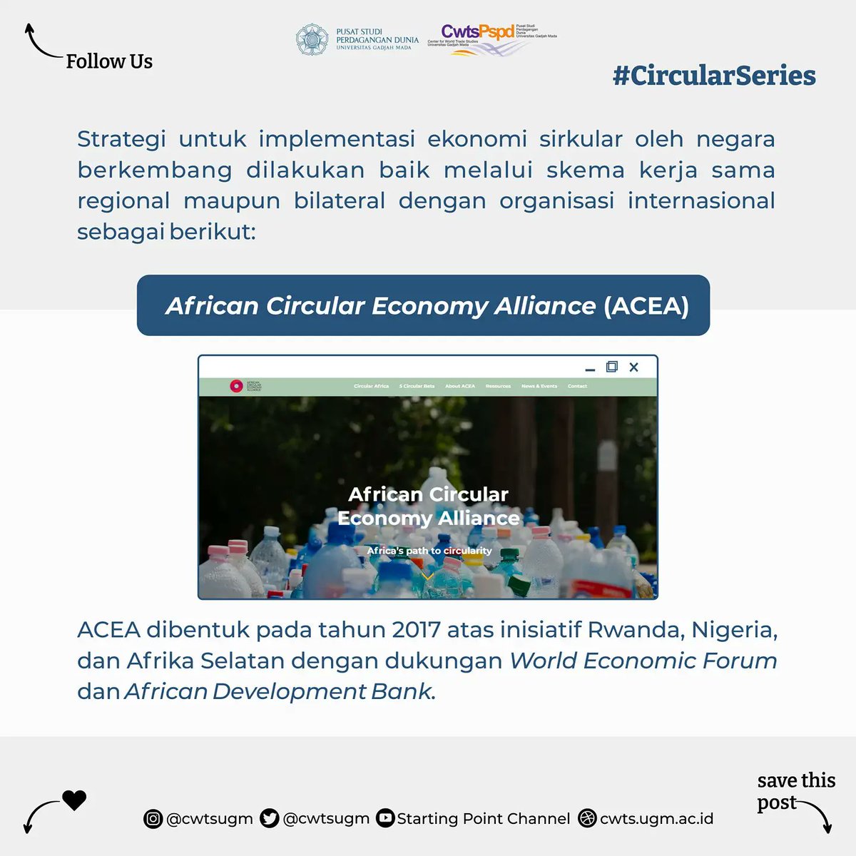 cwtsugm's tweet photo. #CircularSeries: Implementasi Ekonomi Sirkular di Negara Berkembang

TradeMates, kali ini CWTS mengajak kalian untuk melihat implementasi ekonomi sirkular di negara berkembang. https://t.co/ilL6S7BDPi
