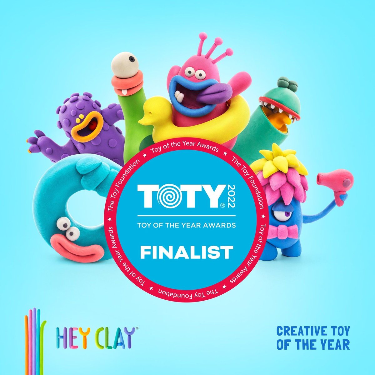 HeyClay_'s tweet photo. Hurraayy!! 🎉
We are extremely pleased to be among the finalists of the #ToyOfTheYearAwards2022 in the ‘Creative Toy Of The Year’ category!😃

Support us: https://t.co/ayL5KodYVP

Special thanks to @TheToyAssoc
#HEYCLAY #TOTY22 #TOTY2022 #toys #toy #ToyOfTheYear https://t.co/idkSqxT1wj
