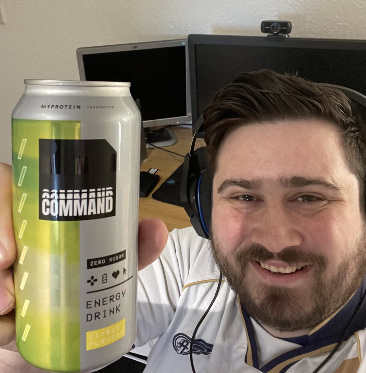 MrAwbery's tweet photo. Extremely excited to announce my first ever sponsor for the stream! @TeamCommandGG ! Iโve had to sneakily drink it on stream but I can finally come clean ๐ use code : โAwberyโ @ https://t.co/jVhFSMNXp0 for 52% off all products until Friday! #StayInCommand https://t.co/g3C8C9jlSX