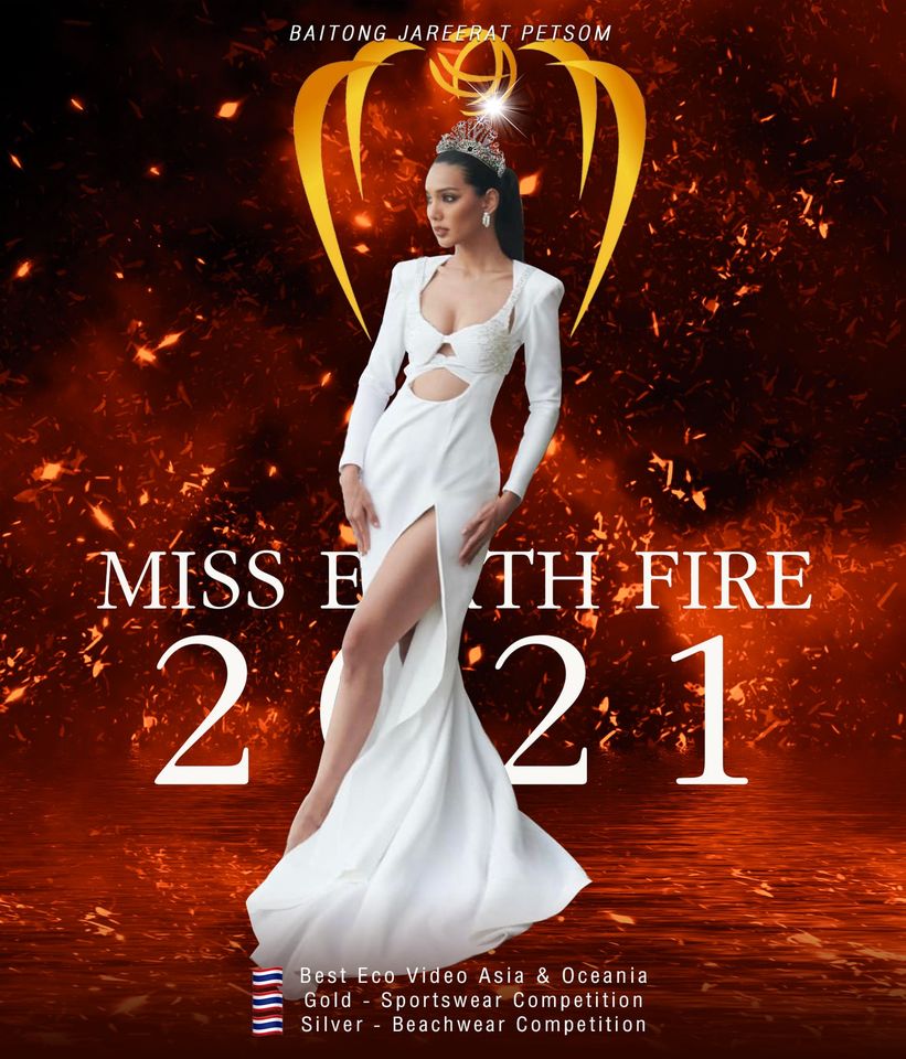Congrats to Baitong Jareerat on her win as Miss Earth Fire 2021. We have seen her dedication and passion for environmental causes for many years now. We are excited to see how she will use her title to create great impact in 2022 and beyond! #MissEarth #missearththailand