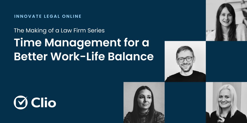 Join our penultimate instalment of the  #MakingofaLawFirm series this Wednesday, 24/11, at 11 a.m. GMT. 

We'll be discussing all things  #timemanagement   #Wellbeing  #boundaries when it comes to running a #startuplawfirm⌚

Link to register for free👇
 bit.ly/3DGcAwb