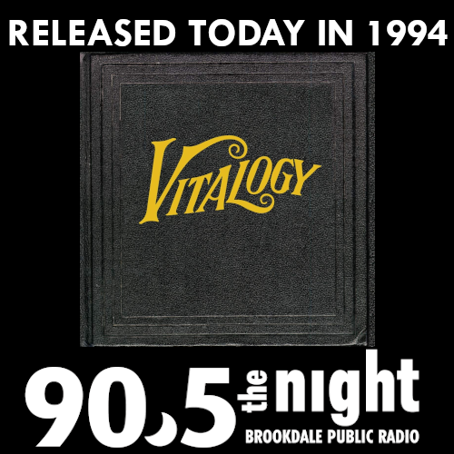 ThatTomBrennan's tweet photo. I'll start off the 7a hour with a cut off of this record.  Make sure to tune in.

#pearljam 
#vitalogy 
#OTD 
#onthisdayinmusic 
#Onthisdayinmusichistory https://t.co/ytEaVkkuJo