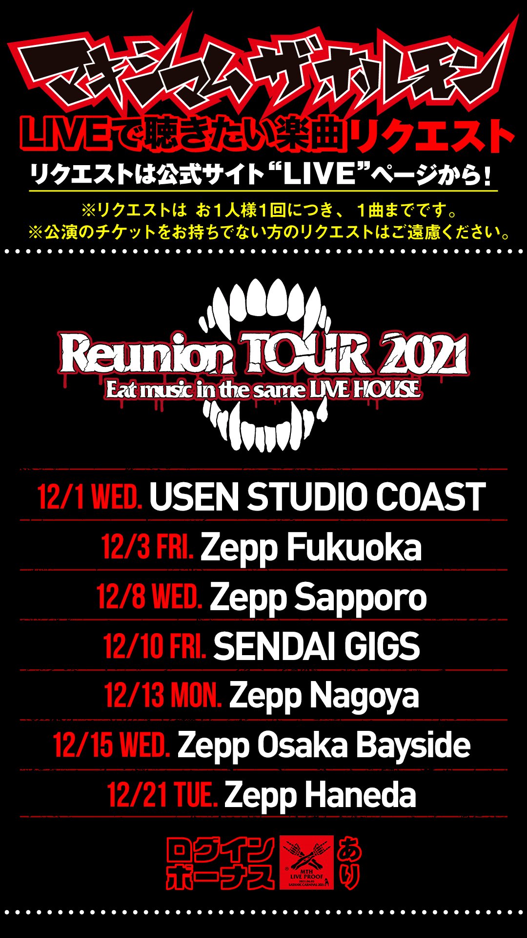 本物保証 マキシマムザホルモン Reunion Tour プルーフ Www Hallo Tv