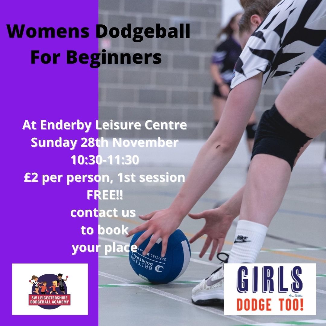 Book your place now for womens dodgeball, this Sunday, 10:30-11:30. All ages, experience &amp; abilities are welcome!! #girlsdodgetoo #comejoinin #thisgirlcan #Leicester