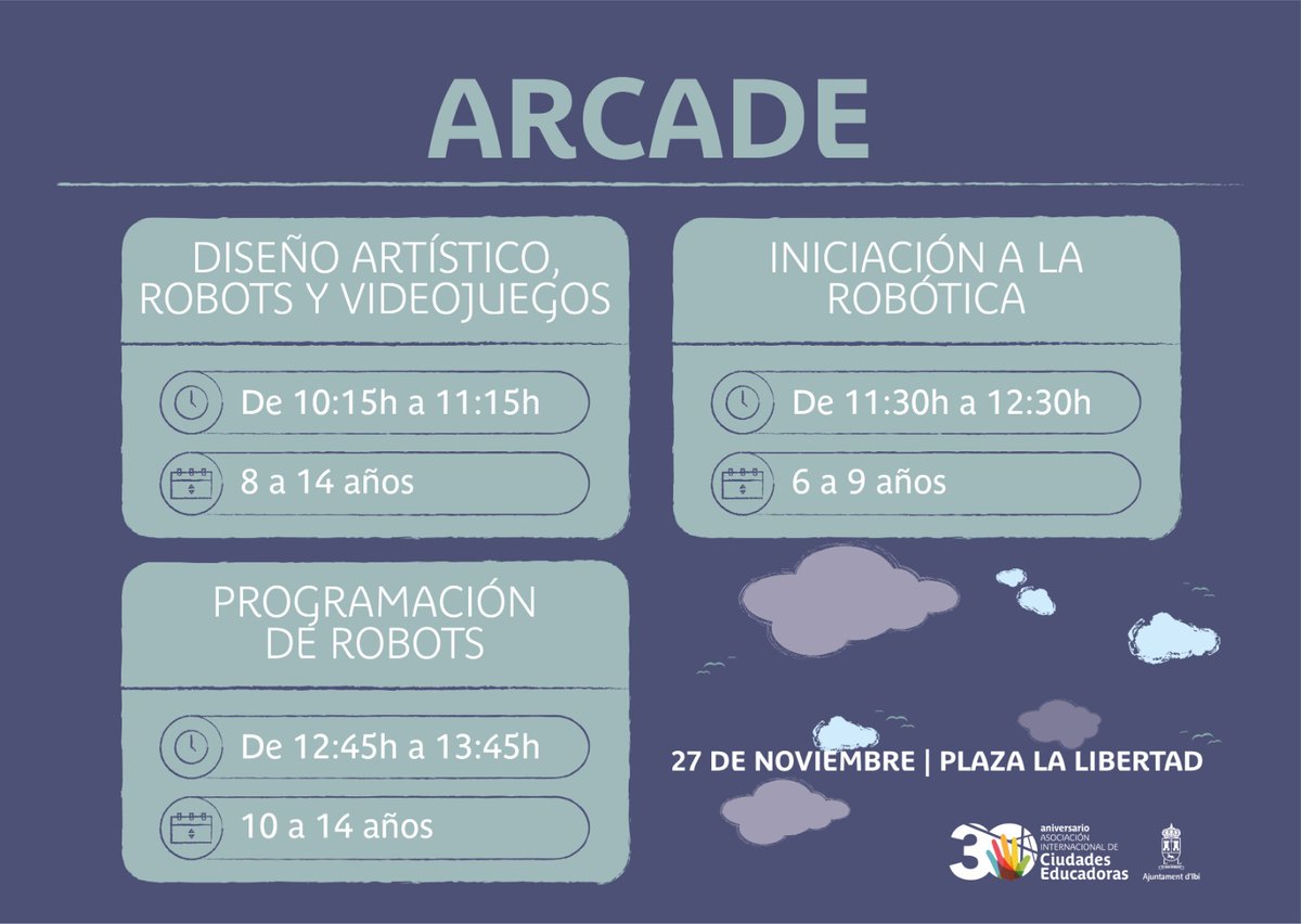 Educacionibi's tweet photo. Feria de robótica educativa inclusiva el 27 de noviembre en la plaza de la Libertad de #Ibi #ERW2021 @hispaRob @londones #bylinedu #educatingcities @EducatingCities https://t.co/2YJc7tDJhb