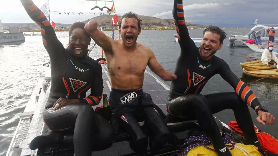 Quel superbe Exploit, Extraordinaire, le handicap n'est pas toujours un frein pour relever des défis.Quelle Belle équipe, preuve de soutien et de solidarité.Merci @TCurin <a href="/MaliaMetella/">MaliaMetella - oly</a> @MatthieuWivoet vous nous donner une belle leçon de vie très inspirante.
#handicap #solidarité