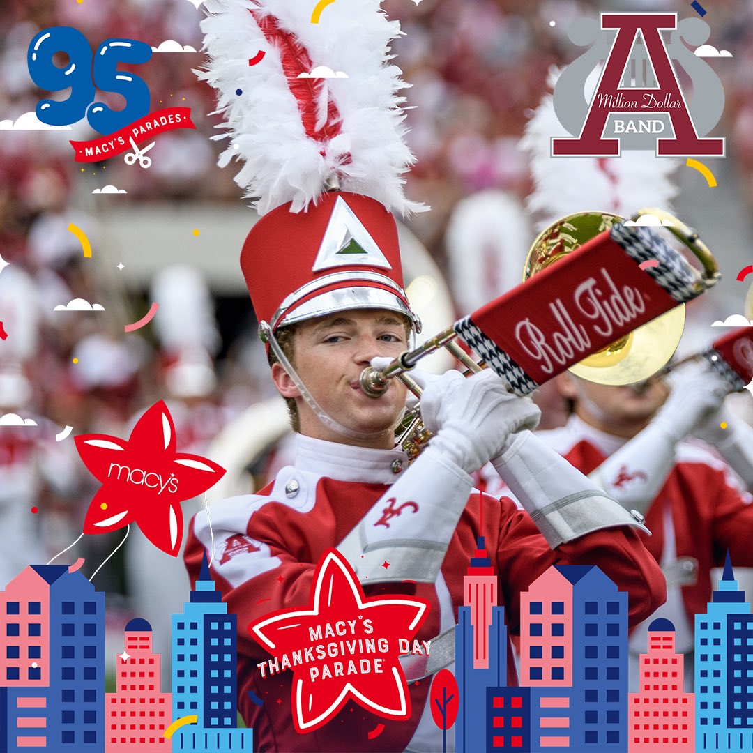 ua_mdband's tweet photo. And we’re off! Today we are flying to New York City to get ready for the 95th Macy’s Thanksgiving Day Parade! #macysparade @Macys @UofAlabama https://t.co/8IQkvyBWDt
