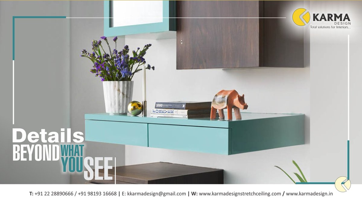 Karma_Design_'s tweet photo. We pay attention to the details. Be it simple design or a complex one. We work on it minutely, to craft excellence in our niche.
We collaborate with high-end interior designers and help them execute their designs. 

#interiorturnkeycontractorsolution #interiordesign #design https://t.co/S8IbpZmQWk