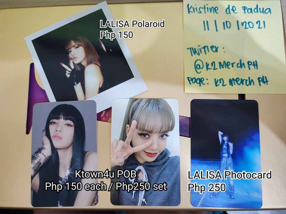 K2MerchPH's tweet photo. WTS/LFB [ONHAND]

✨UNSEALED Lalisa 1st Solo Album (Gold ver.)
✨SEALED Lalisa 1st Solo Album (Kit ver.) PHP 999
✨Lalisa TINGI pola, pob &amp; photocard

MOP: GCASH
MOD: Toktok, J&amp;T, Shopee checkout https://t.co/ivEUChpZJg