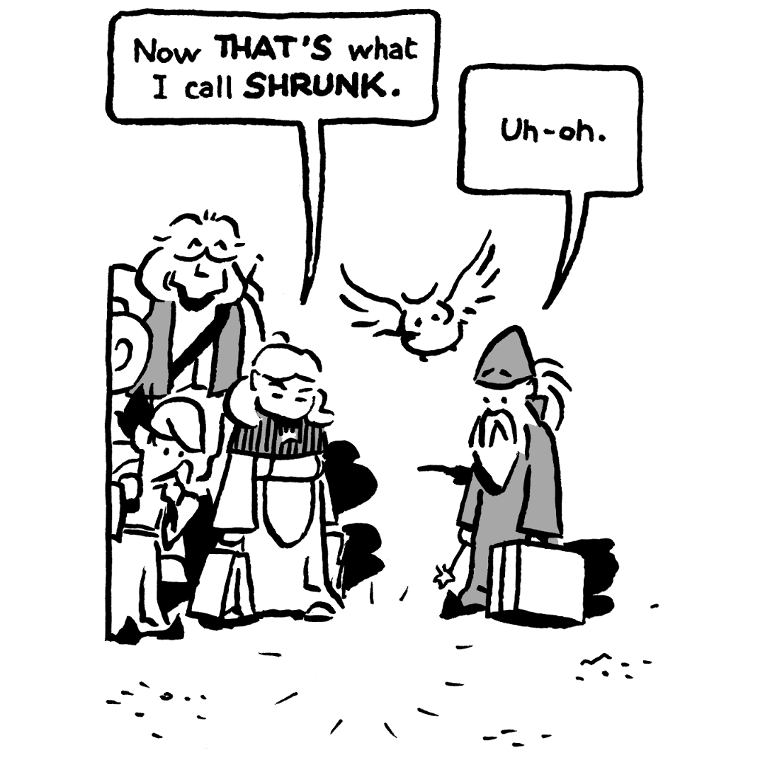johncomic's tweet photo. new episode of "Not That Magic: Tales of Vernor Magus" (the Wizard of More Or Less) #comics #comicstrip #NotThatMagic #VernorMagus #RussTheBarbarian https://t.co/R5L1SiDRYt