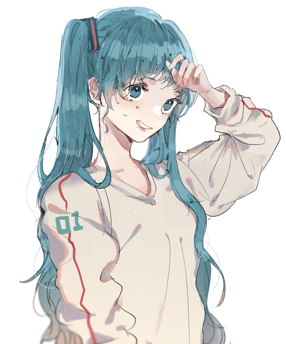 初音ミク 「ツインテールの日!?? 」|萩森じあのイラスト