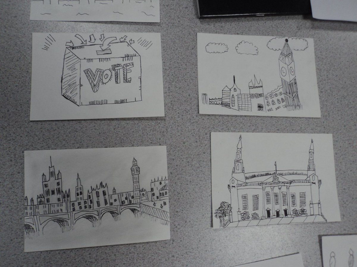 NewlaithesPS's tweet photo. Here are some great examples of the Year 5 &amp; 6 work about our 'Democracy' curriculum driver from #BigDrawDay https://t.co/EO09PpkcO2