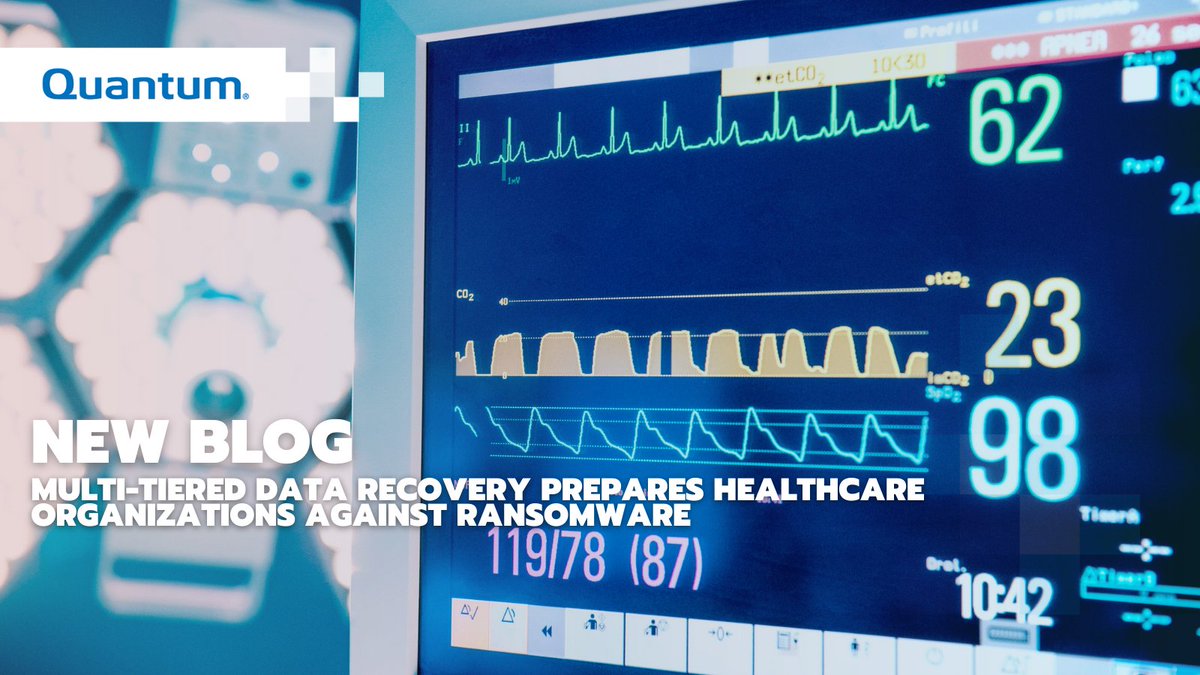 [Blog] With the latest #ransomware attacks affecting hospitals and healthcare, it's essential to have a multi-tiered approach to protection and recovery.
ow.ly/uteC50DU1c0