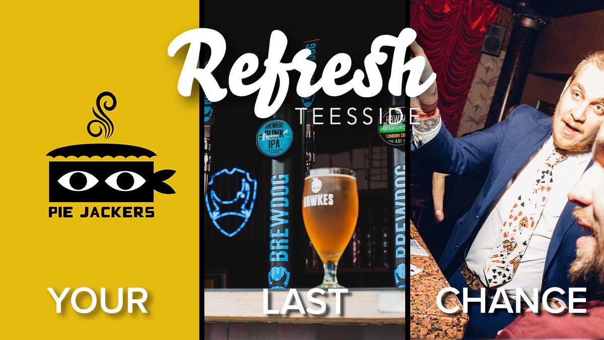 Last TEN tickets remaining for this Thursday's Refresh event ⌛️

Would you really want to miss out on Pies, Amazing Prizes, Magic, Music, and the man himself, Santa? 

Tickets :  bit.ly/3AXNEhe

#RefreshXmas21
