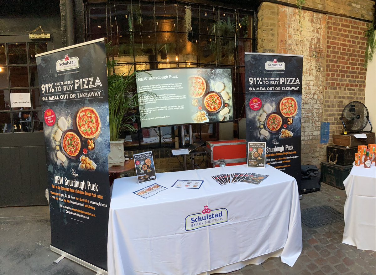Good luck to all the finalists at the #national pizza awards. Our Schulstad Bakery Solutions brand is sponsoring the event with our range of Dough Pucks