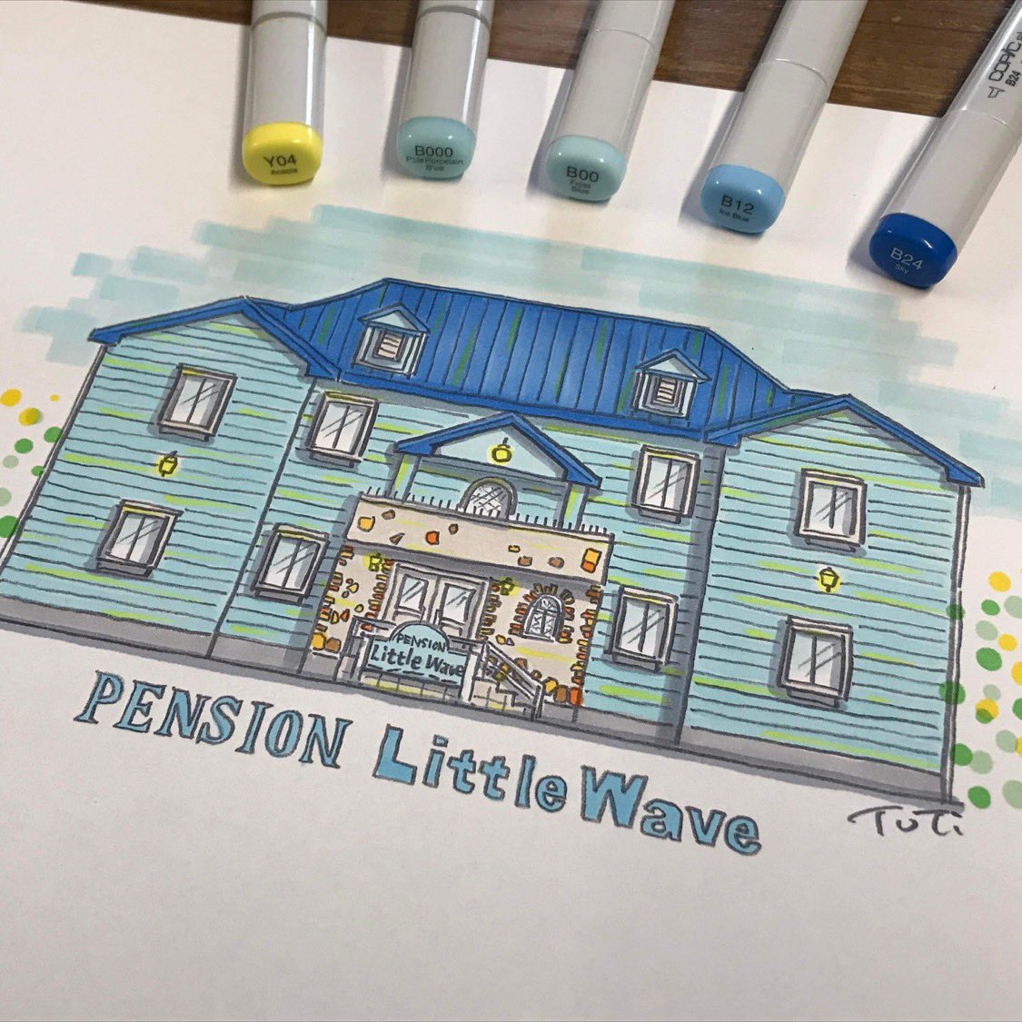 素敵な絵を描いて頂きました