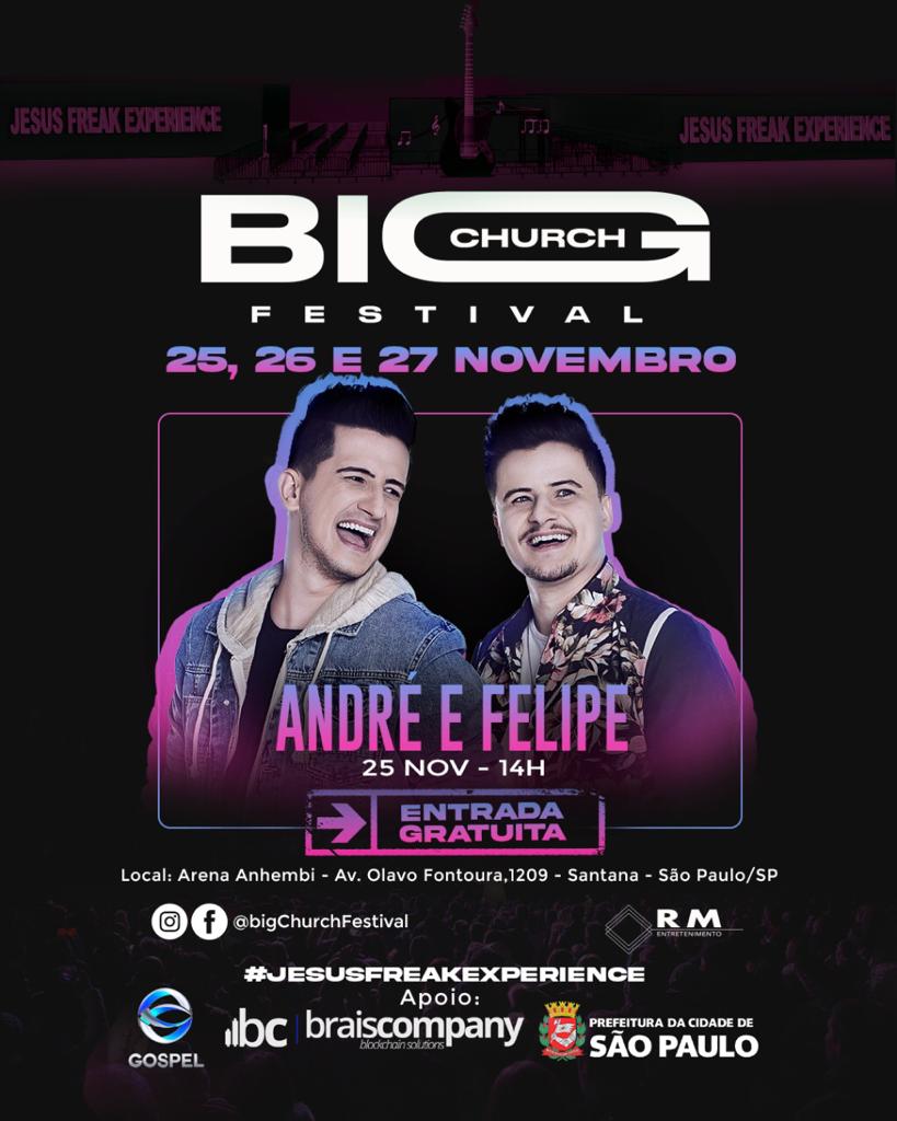 Se prepare para o @bigchurchfestival confirmada a nossa presença no dia 25 de Novembro. Esperamos vocês, para adorarmos juntos🙏🏻 @rmentretenimento @raquel_modestok