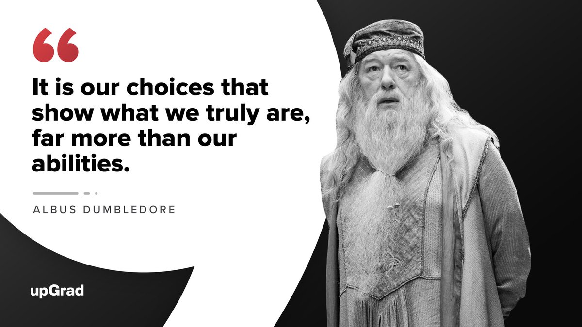 upGrad_edu's tweet photo. It's all about the choices you make in your life,Make sure to choose wisely.
#mondaythoughts #harrypotter #upGradnow https://t.co/eRLxr68kSj
