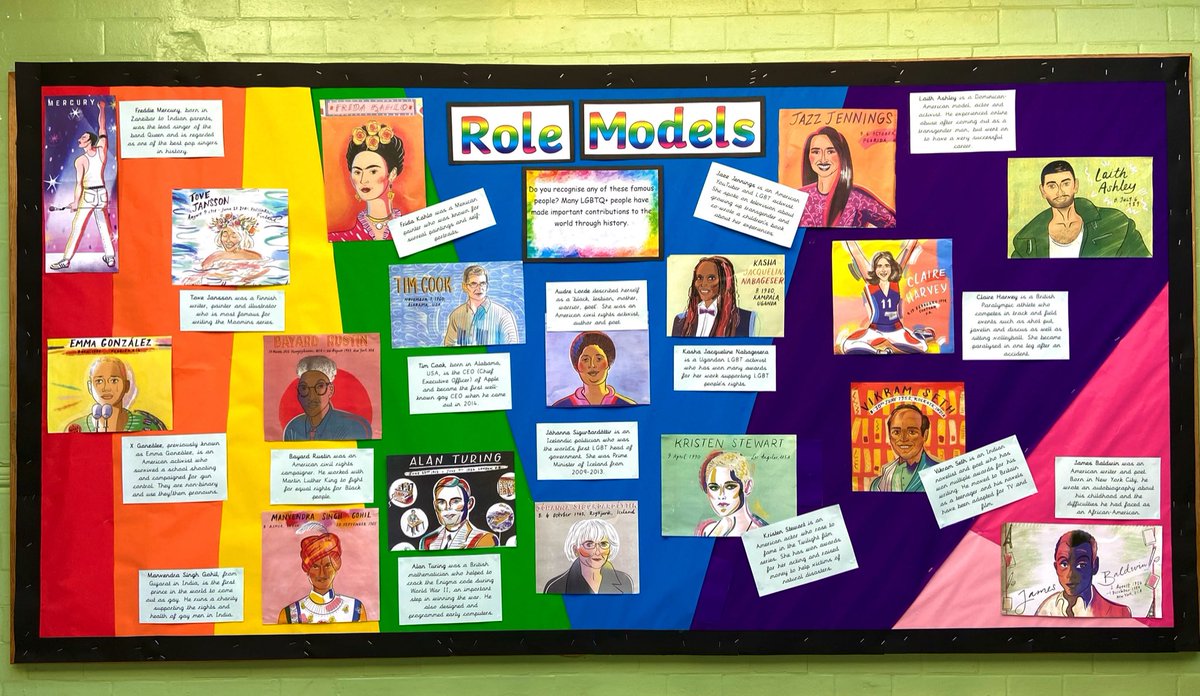 Yr6 are celebrating our LGBTQ+ role models and heroes. Thank you to <a href="/arabellesicardi/">arabelle sicardi 英梅</a> &amp; <a href="/sarahtanatjones/">Sarah Tanat-Jones</a> #diversity #respect #inclusion #lgbtq #heroes #rolemodels #pshe