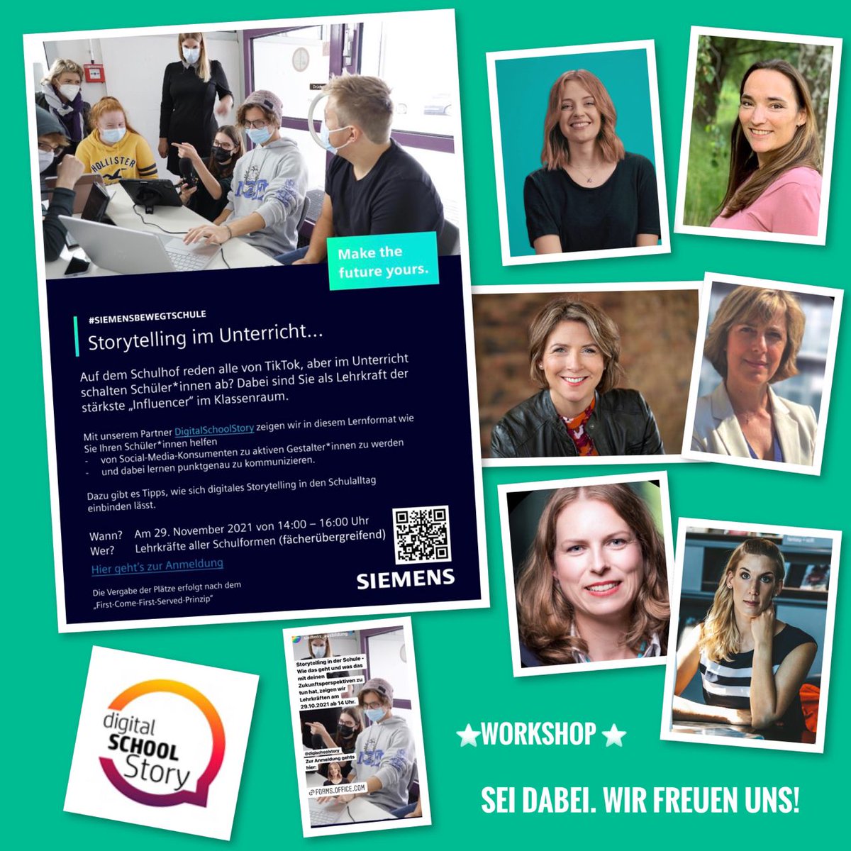 TikTok und Schule? Wie bitte? 
👉  Wir zeigen wie das zusammen passt.
 
Im nächsten Workshop für Lehrkräfte mit @digitalSchoolSt am 29.11. von 14-16Uhr.

👇 Anmeldung: 
klicks.me/storytelling

#siemensbewegtschule @SelinaSchroetr <a href="/sushisusi/">sushisusi</a> @NMuelhens #twlz #twitterlehrerzimmer