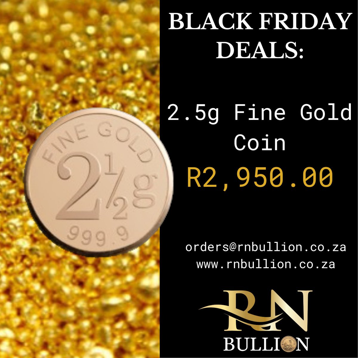 RN_Bullion's tweet photo. Deals worth having! Value that endures.
Stack up! https://t.co/Ah00K6KU5i
#OwnGold #BuyGold
JHB CBD | Mashaba | Ramaphosa | Durban | Tshwane https://t.co/NIfY6Tmp8I